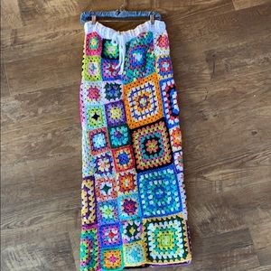 Handmade granny square maxi skirt